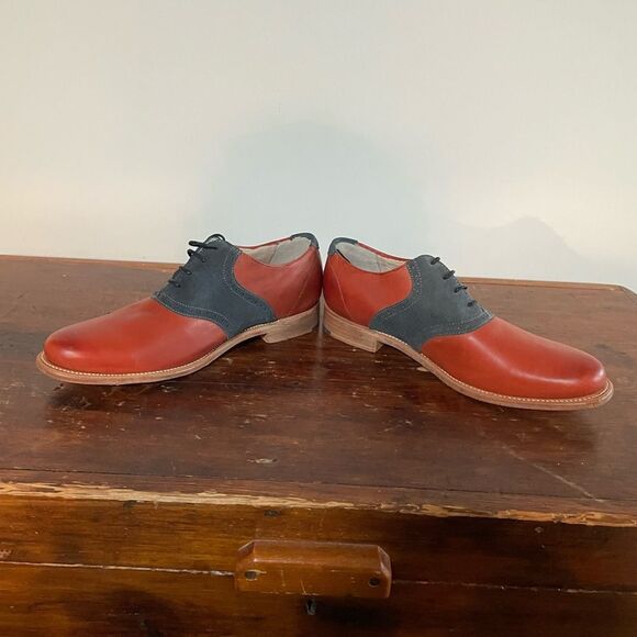 JD Fisk NWOT 9.5 Mens Dress Shoes Leather and Suede‎
